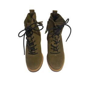 TOMS Finn Military Light Brown Suede Bootie NWOT Size 6.5